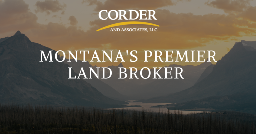 A graphic displaying the page title of Montana's Premier Land Broker