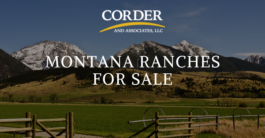 A Graphic Displaying The Blog Title Of Montana Ranches For Sale