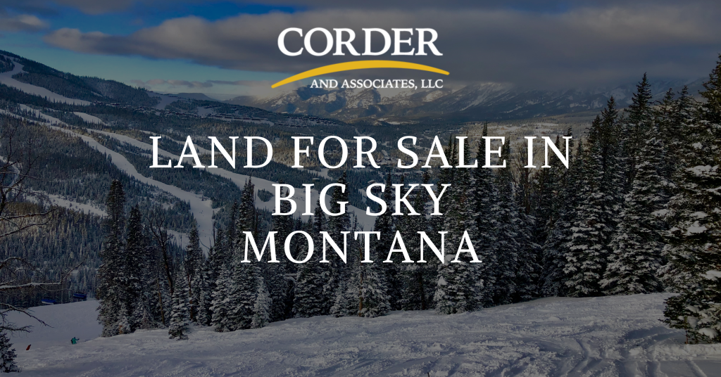 Graphic Displaying The Blog Title Land For Sale In Big Sky Montana